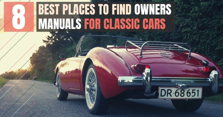 Find Owners Manuals for Classic Cars